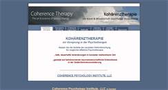 Desktop Screenshot of coherence-therapy.de