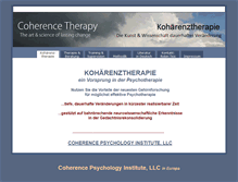 Tablet Screenshot of coherence-therapy.de